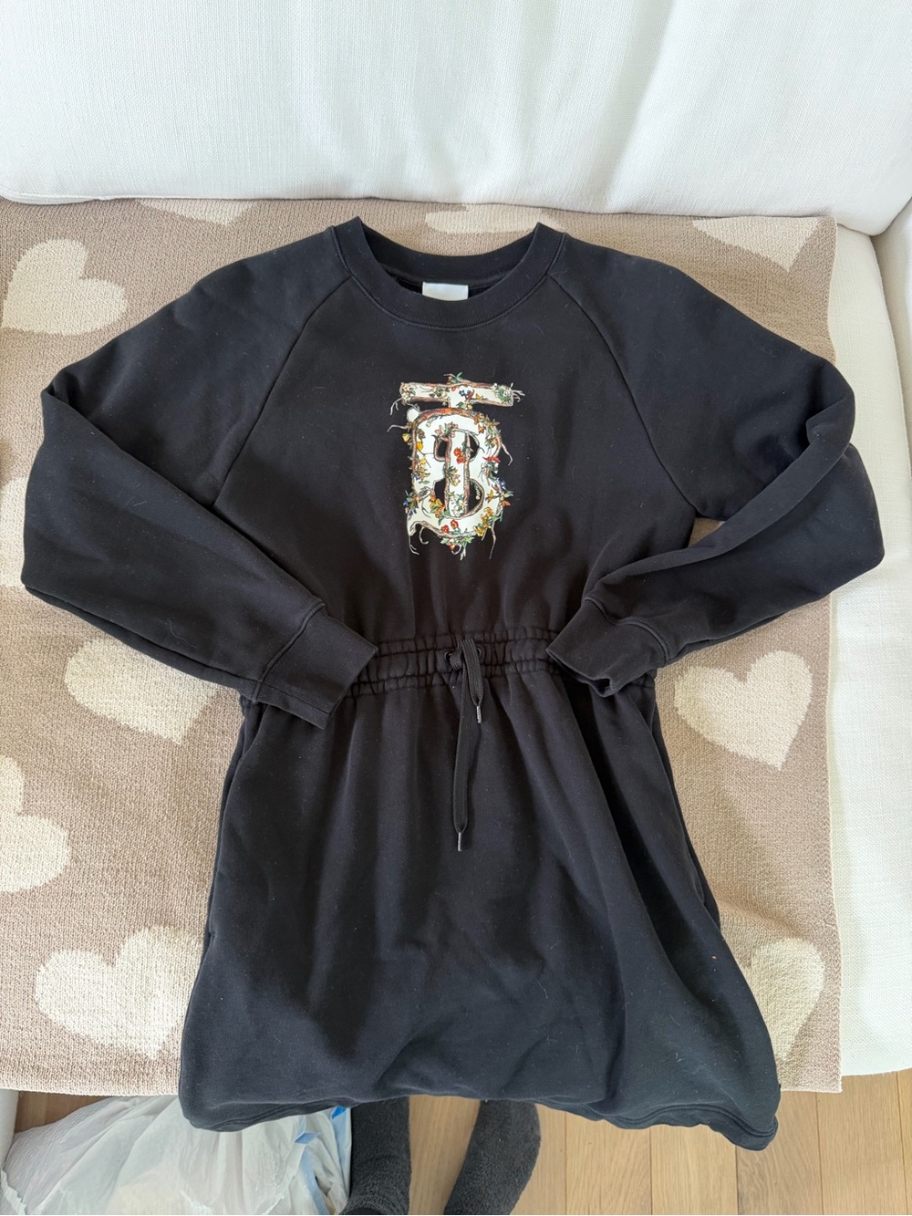 Burberry Black Sweatshirt Dress